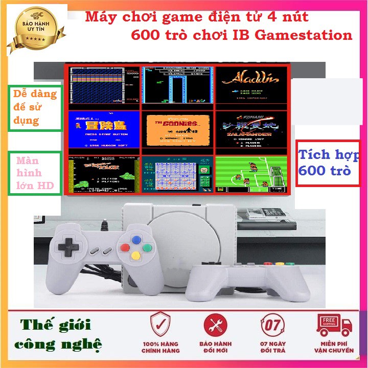 MÁY CHƠI GAME TÍCH HỢP 600 TRÒ CHƠI CỔ ĐIỂN