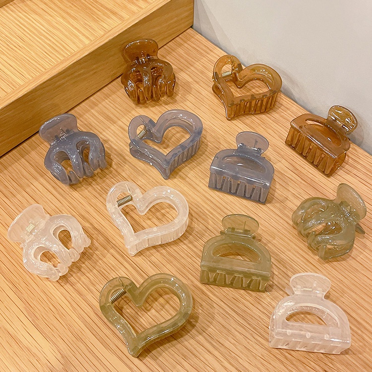 Kẹp Tóc Bằng Nhựa Acrylic Trong Suốt Phong Cách Hàn Quốc Tinh Tế