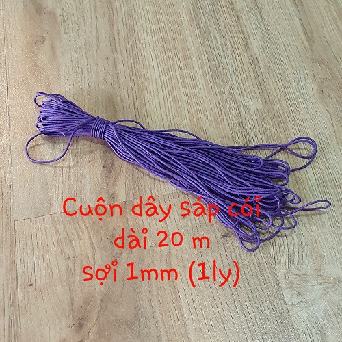 Bó Dây Cói Sáp Sợi 1mm Dài 20mét Nhiều Màu Trang Trí - Sáng Tạo Handmade