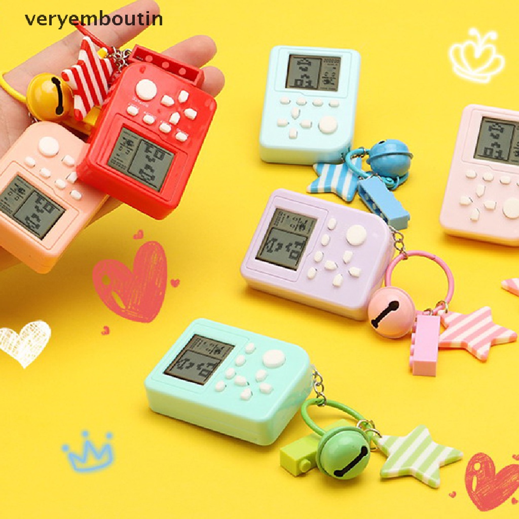 1 Máy Chơi Game Cầm Tay Mini Cổ Điển Hoài Niệm Kèm Móc Khóa