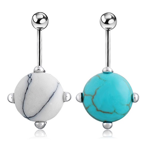 Khuyên rốn mạ bạc kiểu dáng thời trang