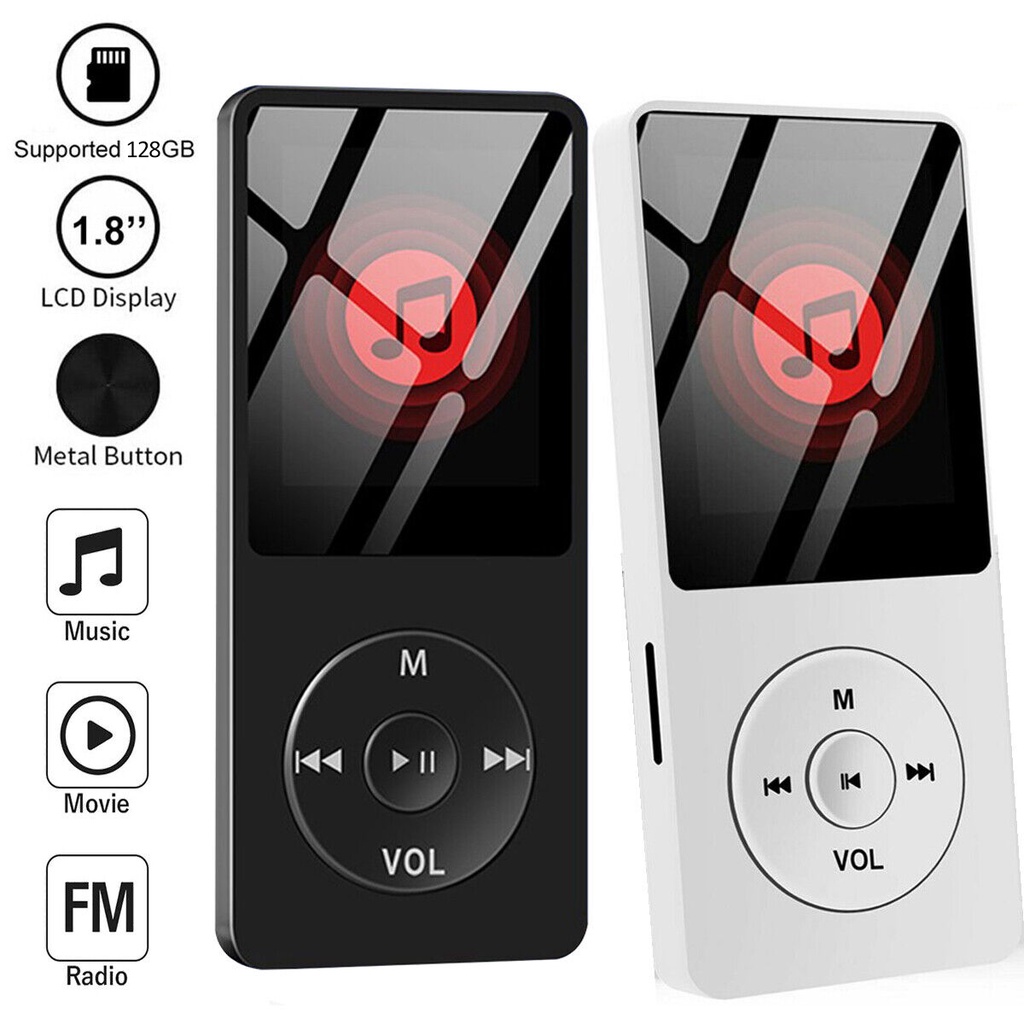 Máy Nghe Nhạc MP3 Mini Kết Nối Bluetooth Cho Học Sinh E-book FM Radio