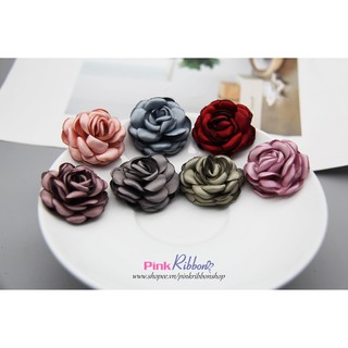 *Hoa hồng lụa mờ cao cấp size bé 3.5cm- dùng làm hoa trang trí may mặc, hoa cài áo, hoa phụ liệu may mặc, DIY