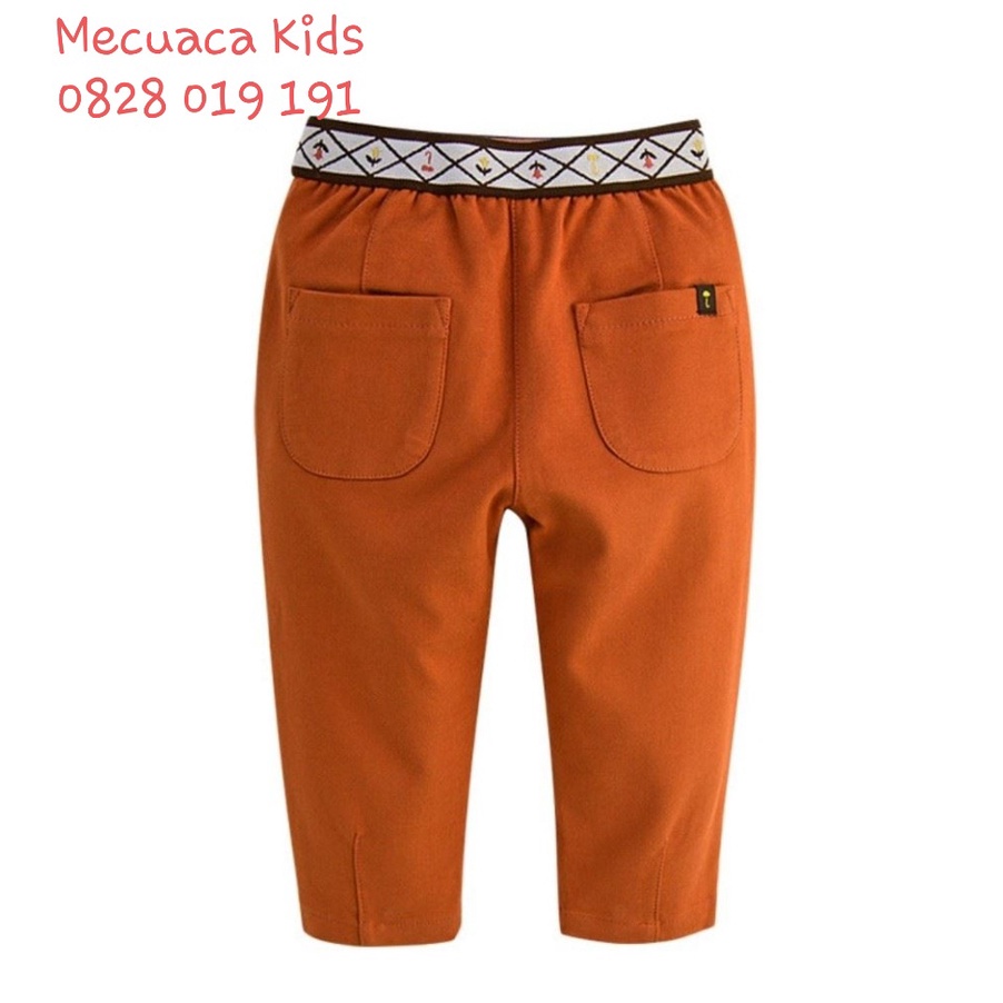 [90-120] Quần cam đất cạp dệt kim xuất Hàn cho bé trai bé gái