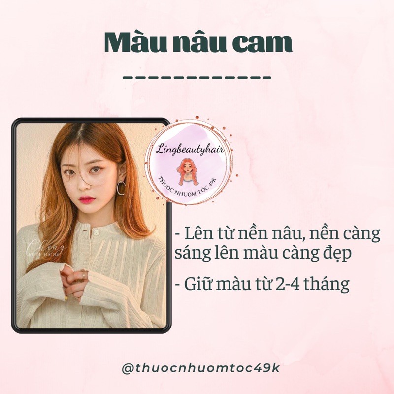 Thuốc nhuộm tóc màu NÂU CAM