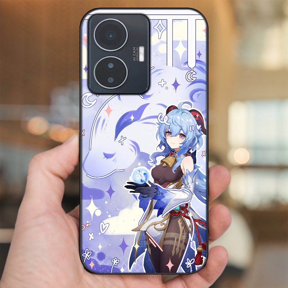 Ốp lưng Vivo Y55 2022 viền đen in hình Ganyu Genshin Impact