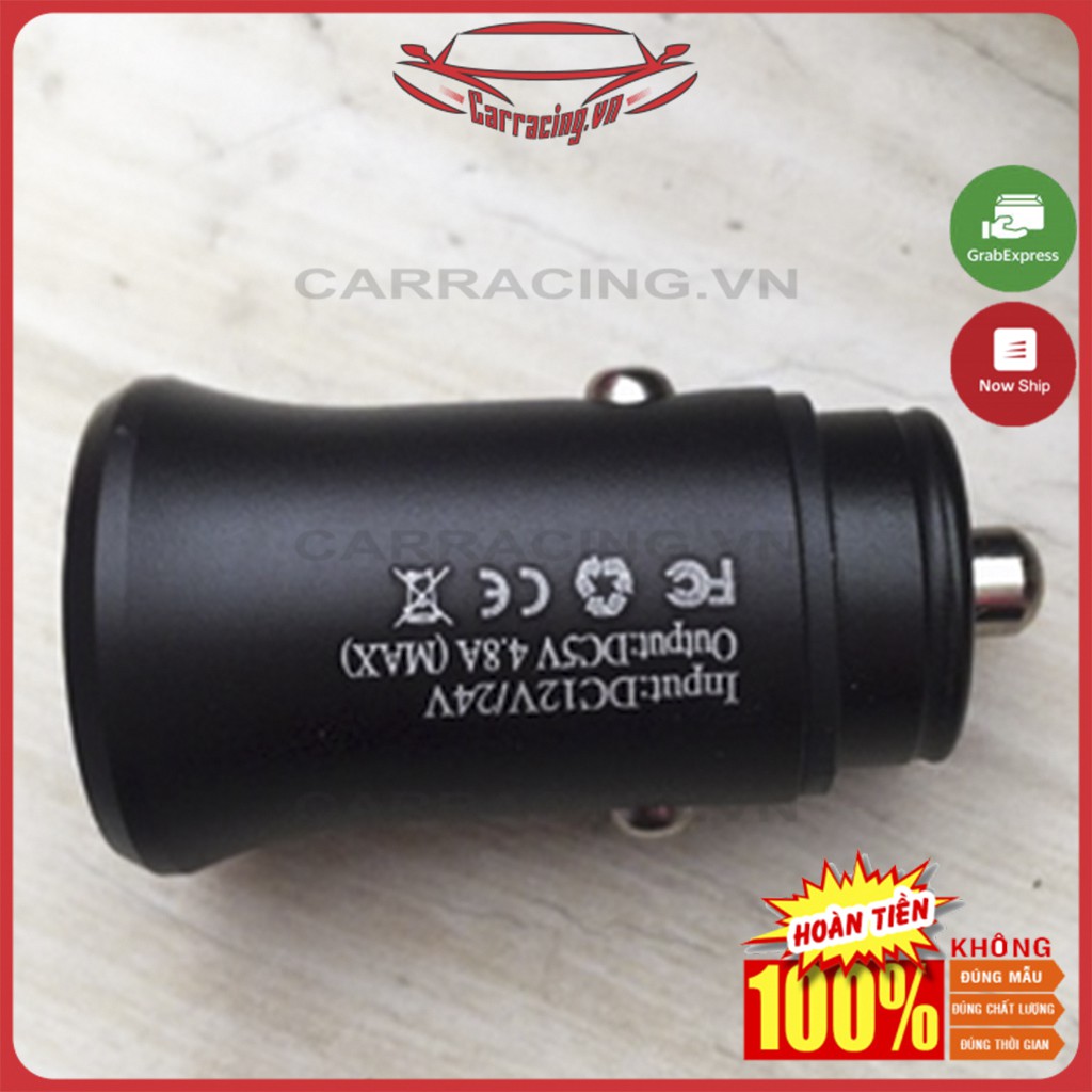 Tẩu Sạc Nhanh Ô Tô CARCHANGER  4.8 A 2 cổng USB dùng trong CARRACING Nội thất phụ kiện và cũng là đồ chơi ô tô , xe hơi | BigBuy360 - bigbuy360.vn