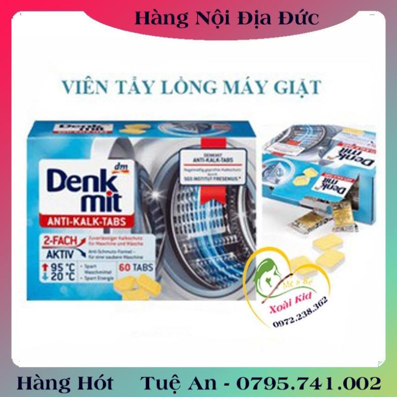 Viên Tẩy Lồng Máy Giặt Denkmit Đức , Tẩy Và Chống Bám Cặn Trong Lồng Giặt [Hàng Nội Địa Đức Đủ Bill } [Hot] .