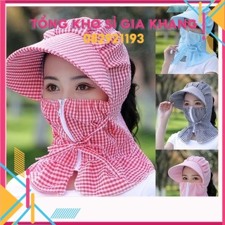 sp534 Mũ chống nắng kèm khẩu trang chống tia UV