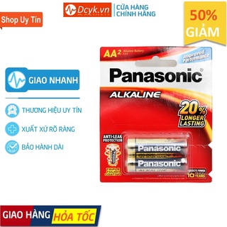 ✅ Pin Tiểu 2A (AA), 3A (AAA): Panasonic Alkaline (Vỉ 2 Viên - Pin Thật Chính Hãng) - DCYK0038