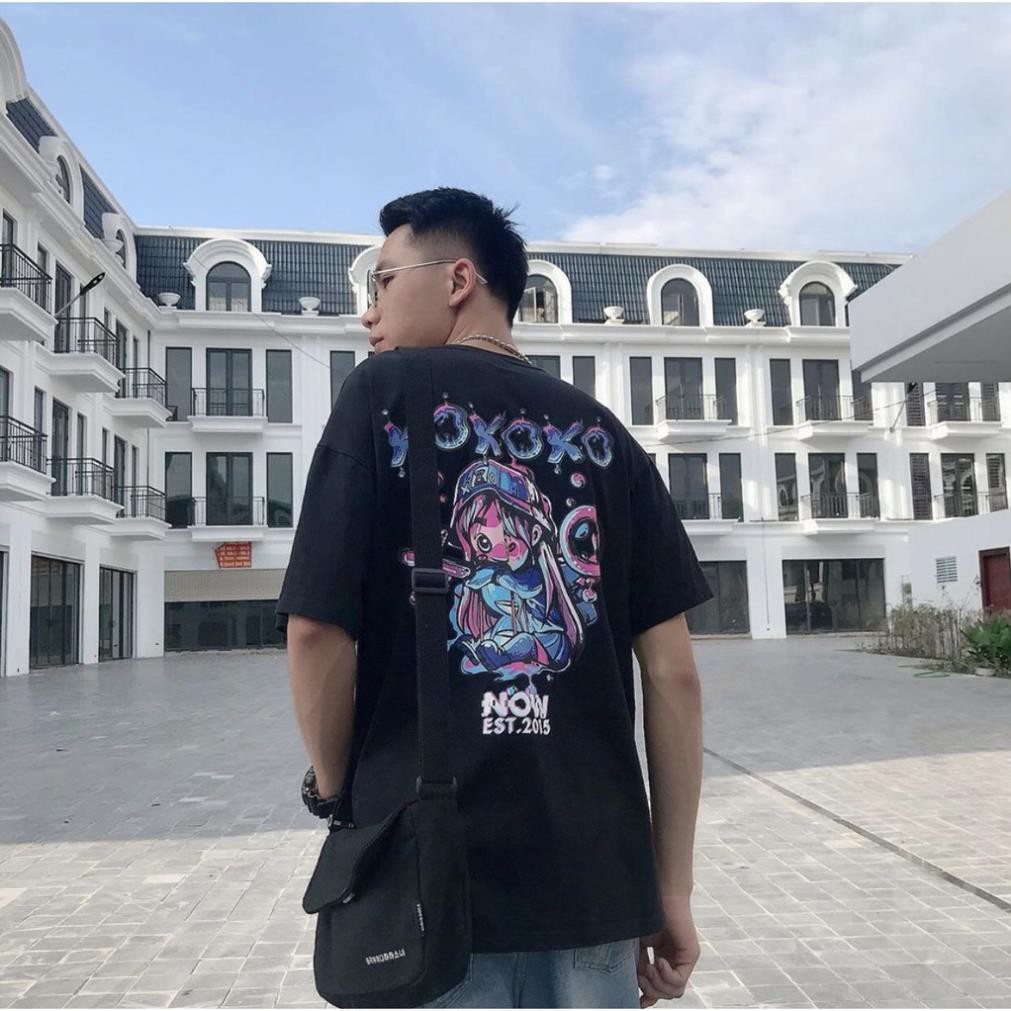 Áo Thun Tay Lỡ Unisex Form Rộng N.ow SG 2 Mẫu - Áo Phông Unisex Chất Cotton AT012