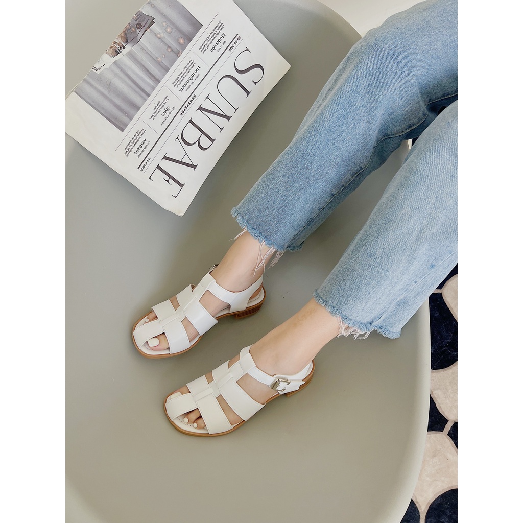 SANDAL NAGASHOES MŨI VUÔNG QUAI RỌ 3P NAS212