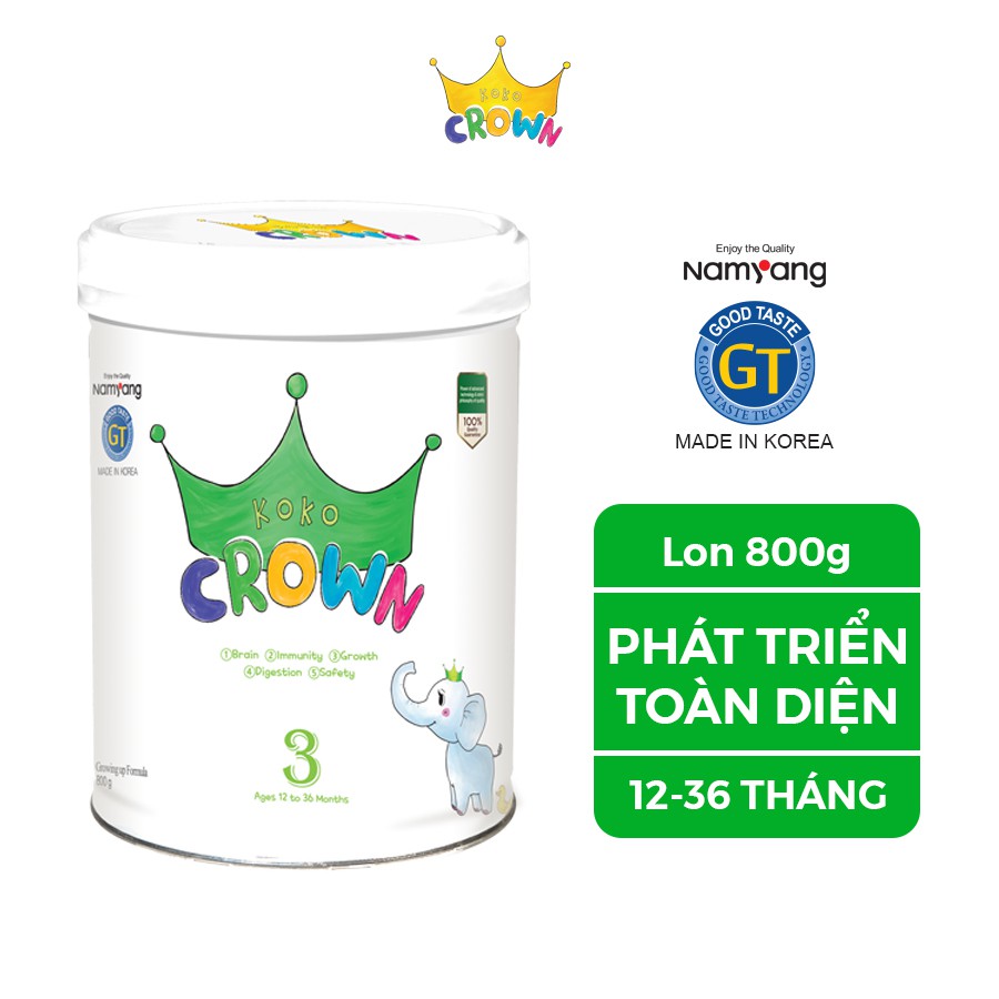 Sữa Bột Dinh Dưỡng KOKO CROWN Số 3 Cho Bé Hộp 800g