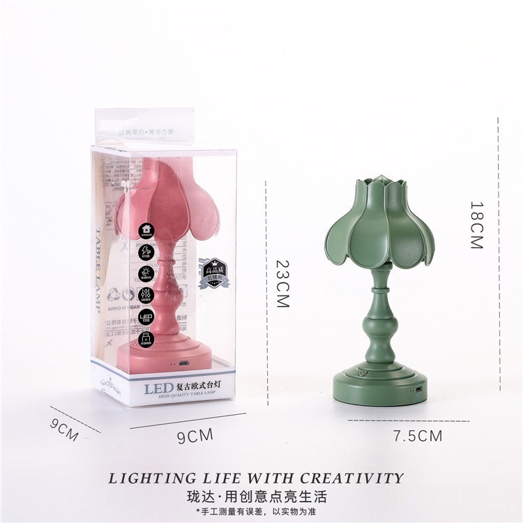 [Hàng sẵn] đèn ngủ trang trí mini để bàn nhiều kiểu phong cách sang trọng cổ điển-đế đèn mini có hít cố định