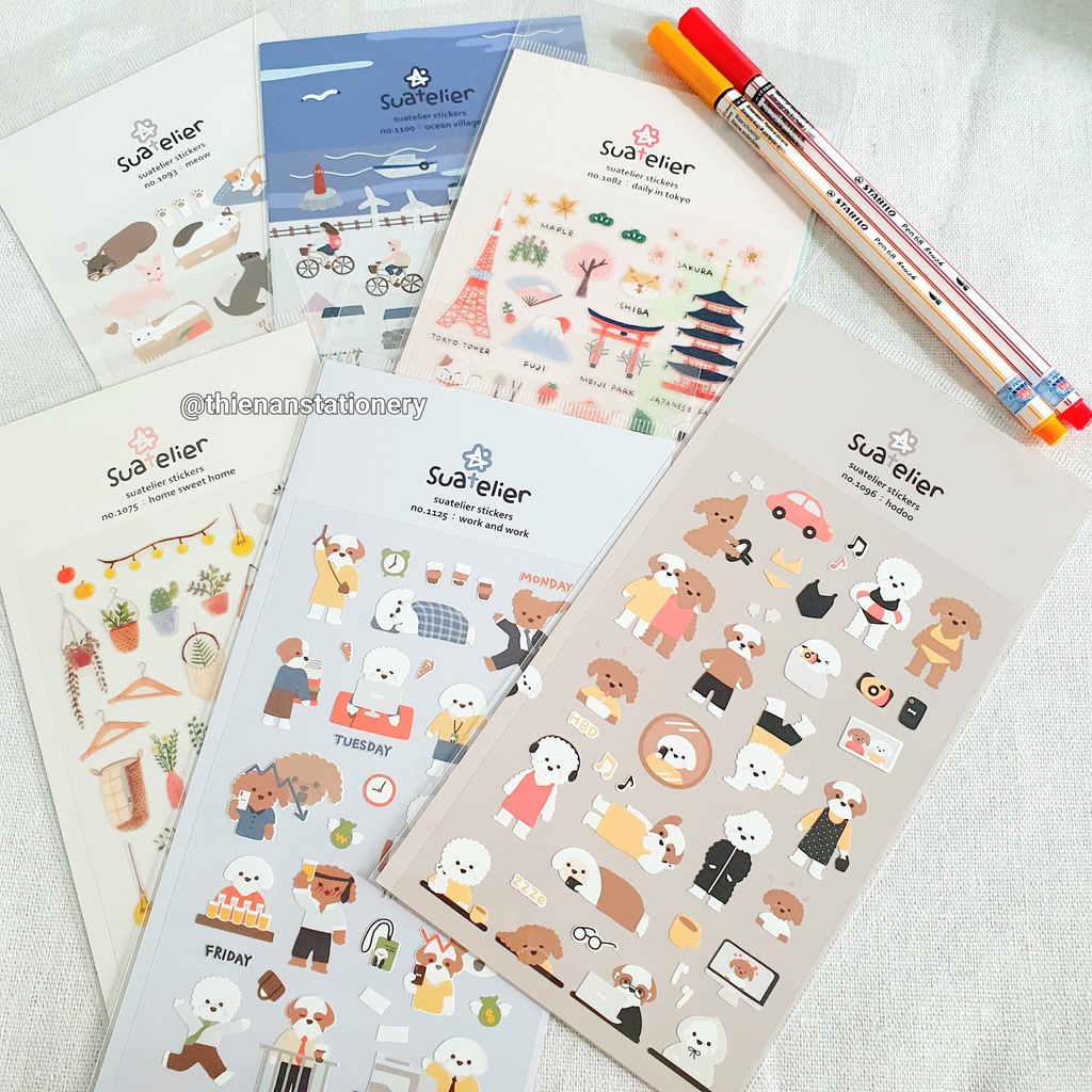 Sticker SUATELIER chính hãng Hàn Quốc