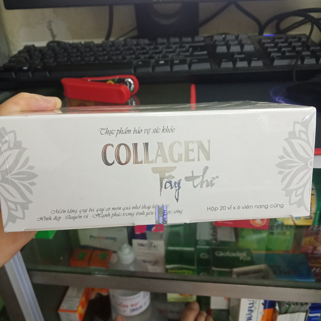 Collagen tây thi hộp 20 vỉ x 6 viên giữ mãi tuổi 20