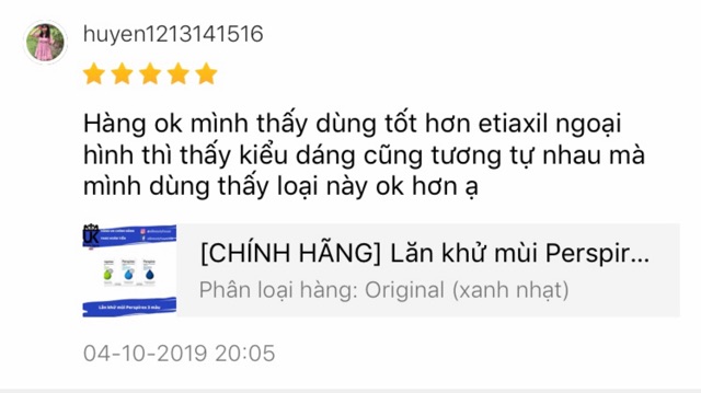 Lăn khử mùi hiệu quả đến 7 ngày Perspirex 20ml