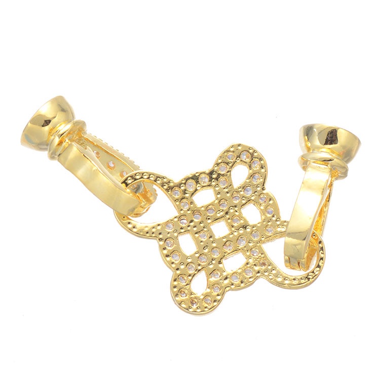 [K35B] Phụ kiện trang sức (DIY) - Chốt khóa đan 9 ô làm vòng cổ vòng tay