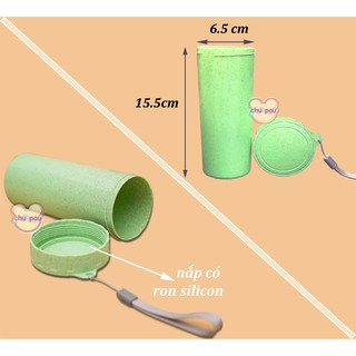BÌNH NƯỚC NHỰA LÚA MẠCH 1 LỚP 430ML
