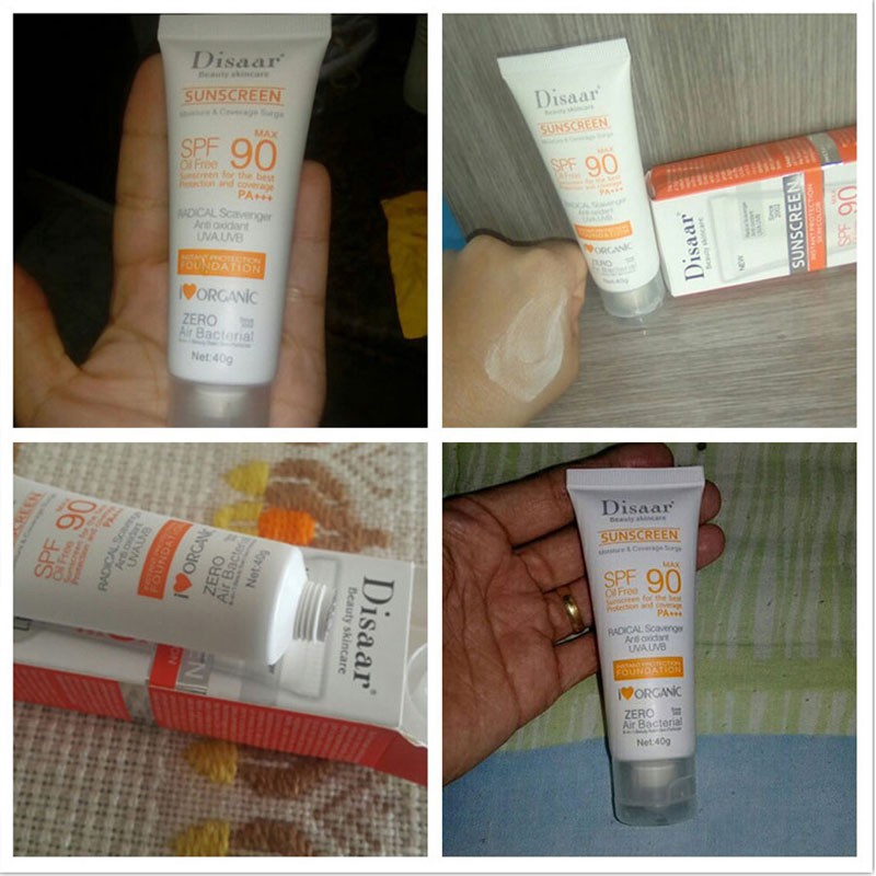 Kem Chống Nắng Disaar Spf90++ Lâu Trôi Chống Thấm Nước Hỗ Trợ Kiềm Dầu Che Khuyết Điểm Tiện Dụng