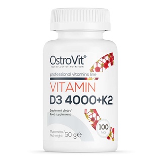 Thực Phẩm Bổ Sung Ostrovit Vitamin D3 4000 + K2 100 Viên