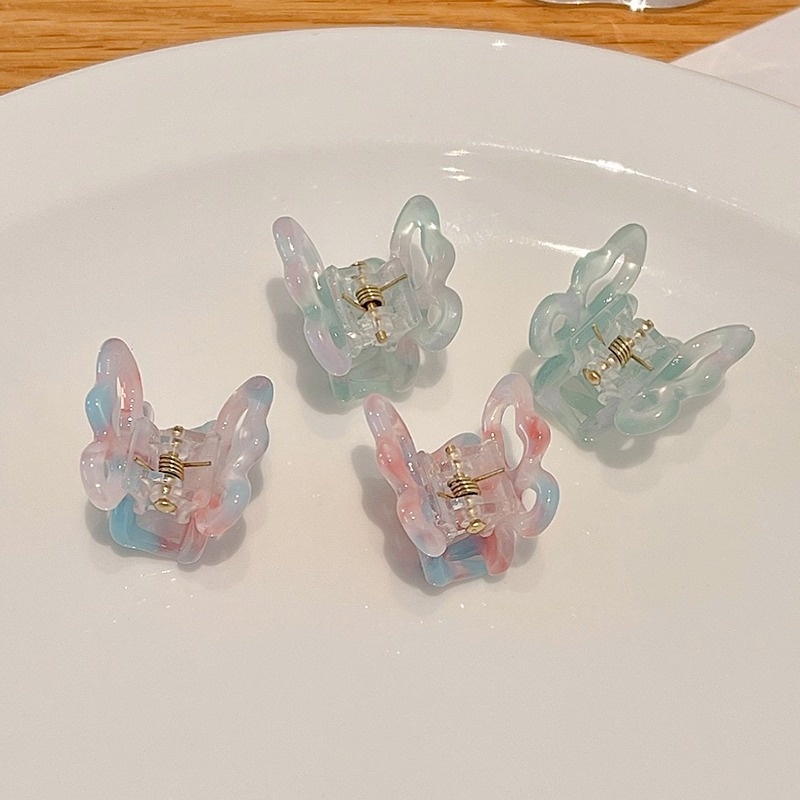 Bộ 2/4 Kẹp Tóc Càng Cua Hình Bướm Nhỏ Kiểu Dễ Thương Hàn Quốc