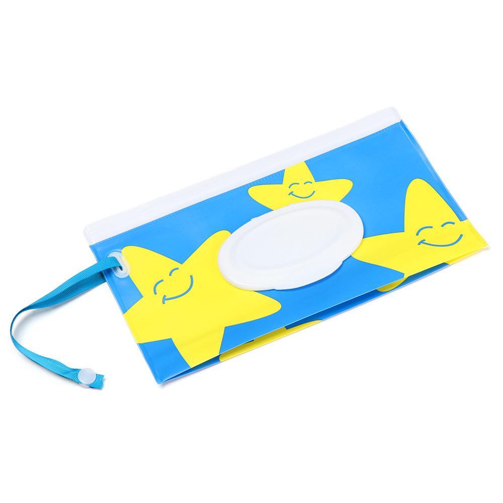 Túi Đựng Khăn Giấy Ướt Nắp Lật Có Dây Đeo Thời Trang Hữu Ích Cho Trẻ Em