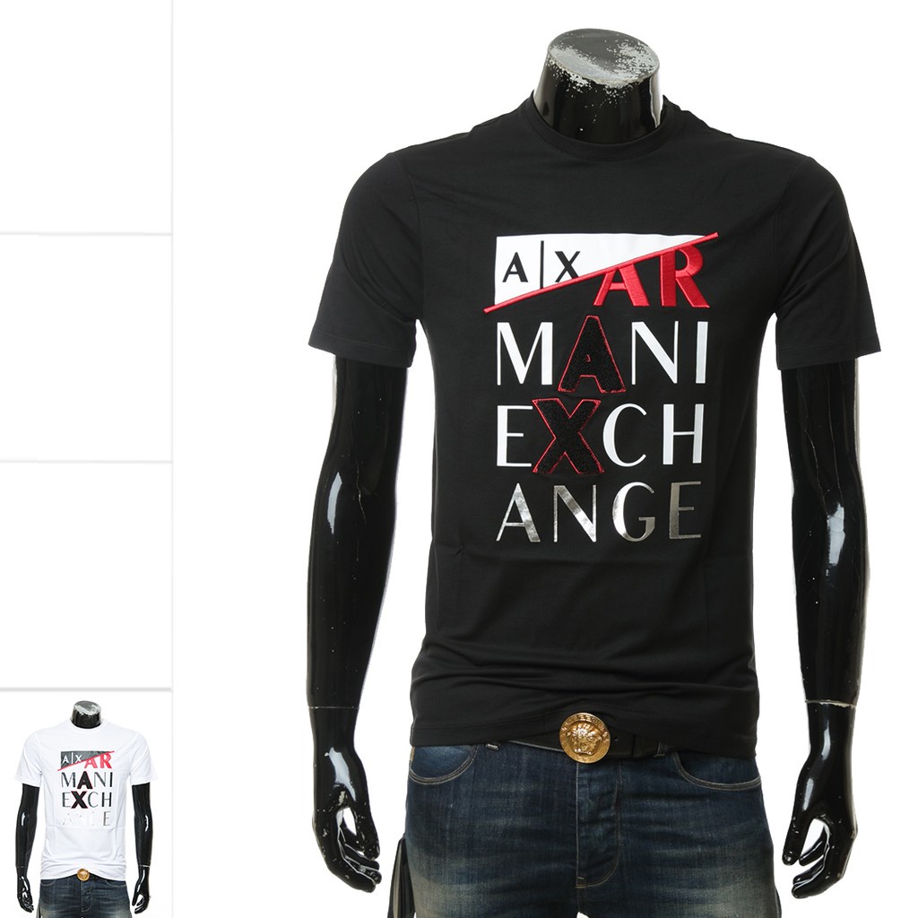 Áo Thun cotton Thoáng Khí Tay Ngắn Ax EA7 Thời Trang Cho Nam Nữ 013