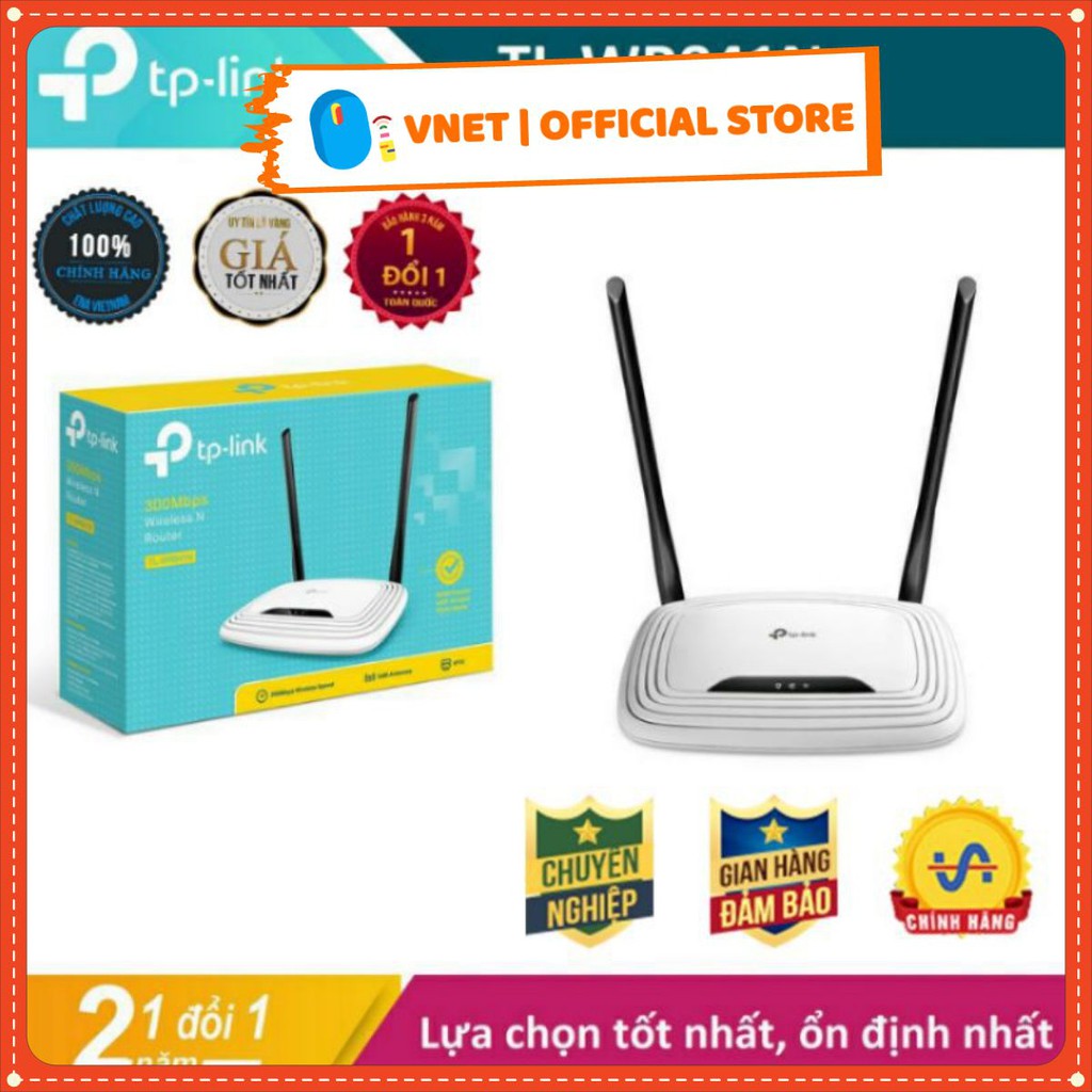 [Chính Hãng] Bộ phát wifi 2 râu TP-Link 841 Chuẩn N Tốc Độ 300Mbps