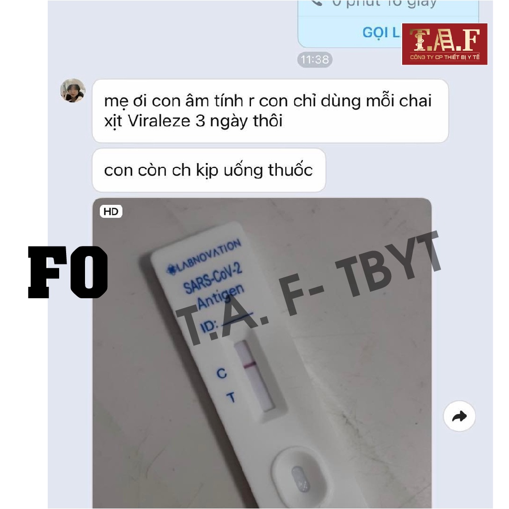 Xịt mũi Viraleze, combo 10 chai 10ml