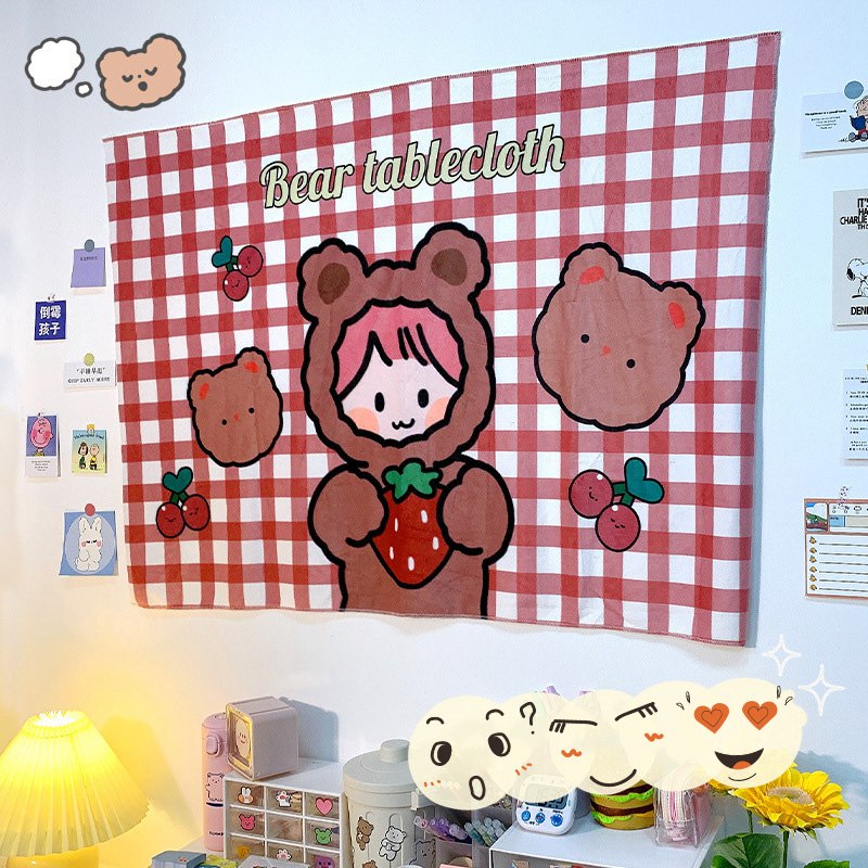 Thảm treo tường trang trí họa tiết xinh xắn 100x80cm | BigBuy360 - bigbuy360.vn