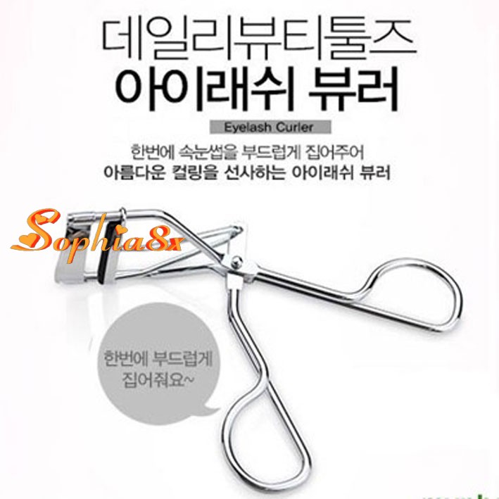 Kẹp bấm mi The Face Shop Eyelash Curler TFS Hàn Quốc siêu cong kèm 2 lõi thay