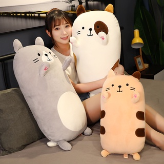 Gối ôm nhồi bông mềm mại hình mèo dễ thương