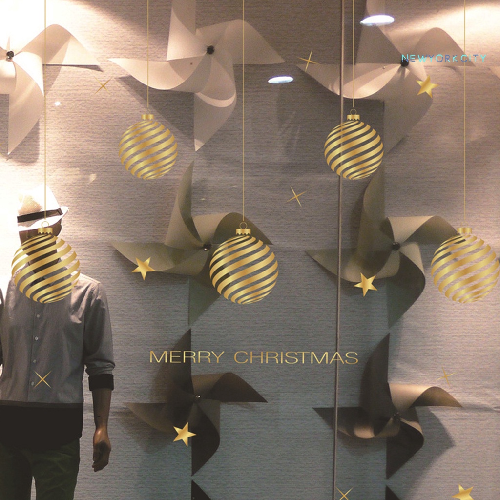 Miếng Dán Trang Trí Giáng Sinh Hình Tuần Lộc Màu Vàng Dễ Thương