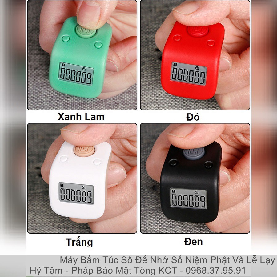 Máy Bấm Túc Số Để Nhớ Số Niệm Phật Và Lễ Lạy| Bộ nhớ gồm 6 kênh- mỗi kênh nhớ được dãy số dài tới 6 chữ số