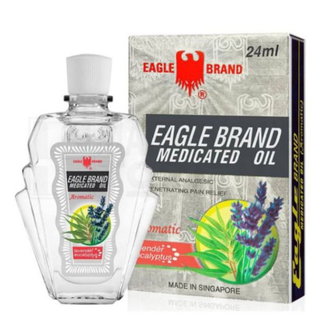 Dầu Gió Con ó Trắng Lavender Hàng Mỹ Eagle Brand 24ml