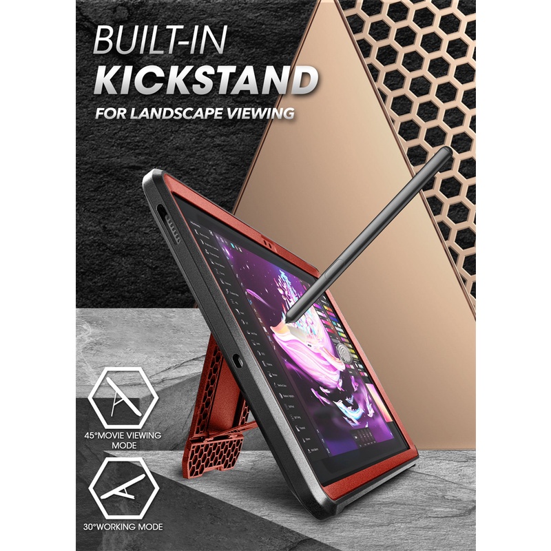 Bao da máy tính bảng nhám SUPCASE bảo vệ toàn diện ub pro dành cho samsung galaxy tab s7 fe case 12.4 inch 2021