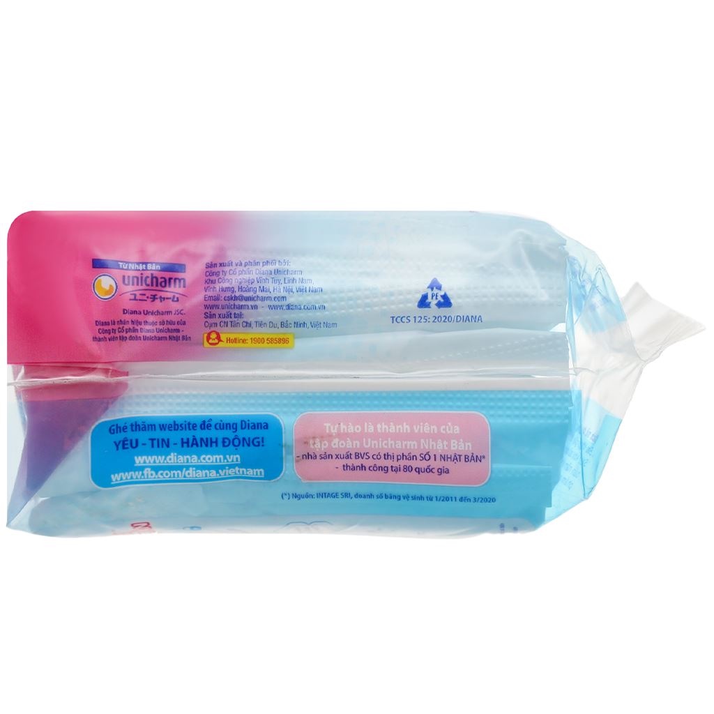Combo 10 Gói Băng Vệ Sinh Diana Siêu Thấm Cool Fresh Mặt Lưới  2miếng/gói