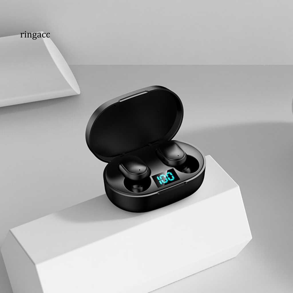 1 Cặp Tai Nghe Bluetooth E6S Không Dây 5.0 Màn Hình LED Kỹ Thuật Số