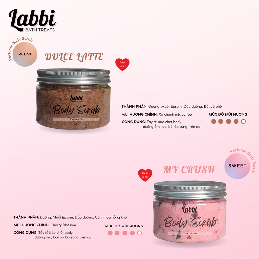 TỔNG HỢP [Labbi] Body Scrub / Tẩy tế bào chết body