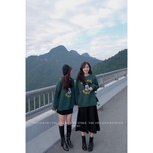 (Ảnh thật) Áo len hình thú chất đanh mịn oversize form giấu quần the.sweaterweather TSW | BigBuy360 - bigbuy360.vn