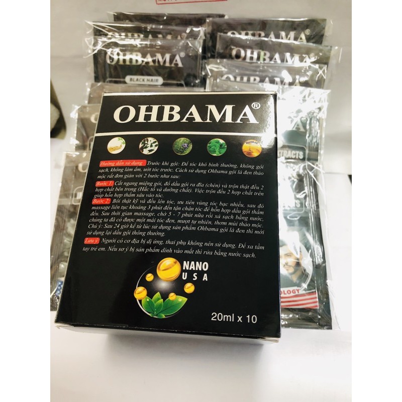 Gội là đen OHBAMA-gói 20g