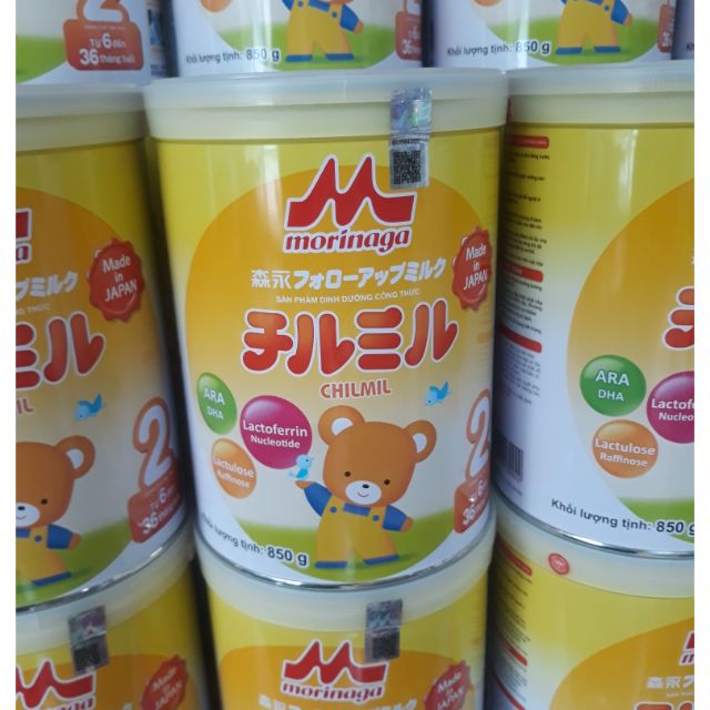 Sữa Morinaga số 2 850g tách đai date T11/2022 hàng nhập khẩu chính hãng
