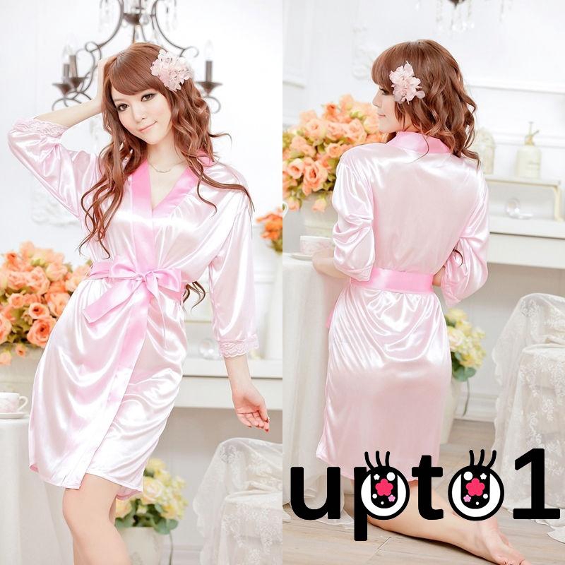 Áo choàng ngủ bằng lụa satin quyến rũ dành cho nữ | BigBuy360 - bigbuy360.vn