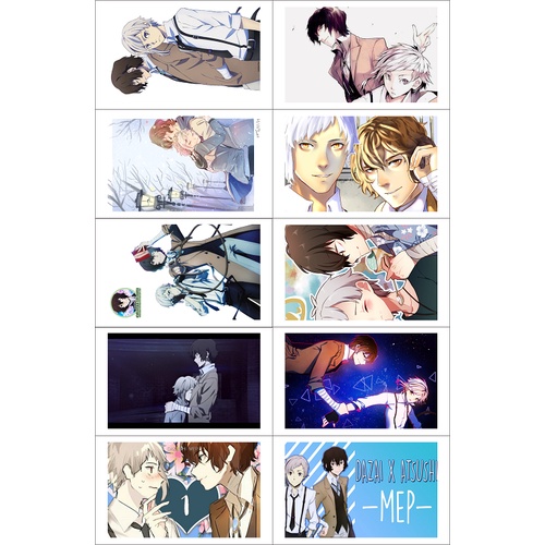 Bộ 30 tấm baycard Bungou Stray Dogs