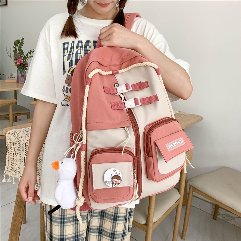 balo dù phong khách Hàn , chất dù bền nhẹ chống nước