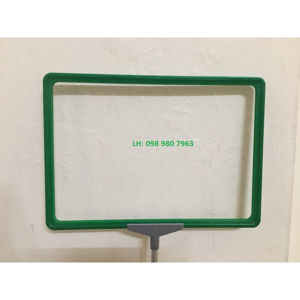 Khung bảng A4 chân đứng, Bảng siêu thị chân đứng, Bộ chân đế treo bảng giá siêu thị