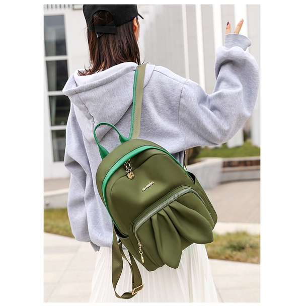 Ba Lô Nylon Chống Thấm Nước Thời Trang Cho Nữ