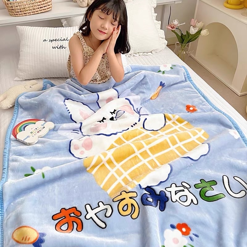 Chăn lông tuyết nhung 2 lớp siêu dày 1.2kg cao cấp cho bé trai bé gái, chăn siêu tuyết cho bé 2023