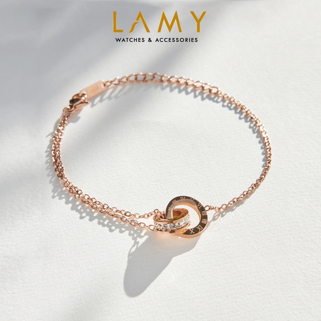 Vòng tay nữ CDE Sweet Love Unity Bracelet Rose Gold CDE2005RG